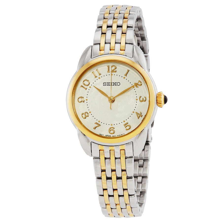 Seiko Quartz Champagne Dial Ladies Watch SUR562P1 - The Watches Men & Co