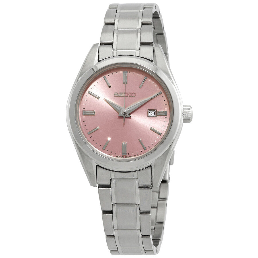 Seiko Quartz Pink Dial Ladies Watch SUR529