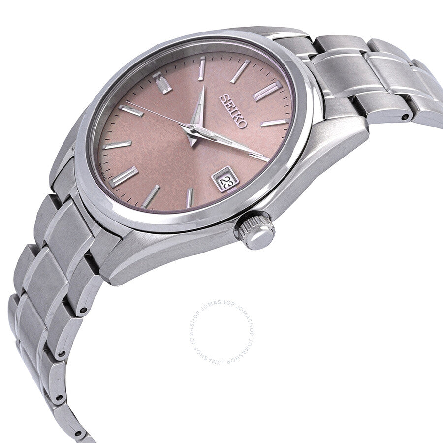 Seiko Quartz Pink Dial Men's Watch SUR523