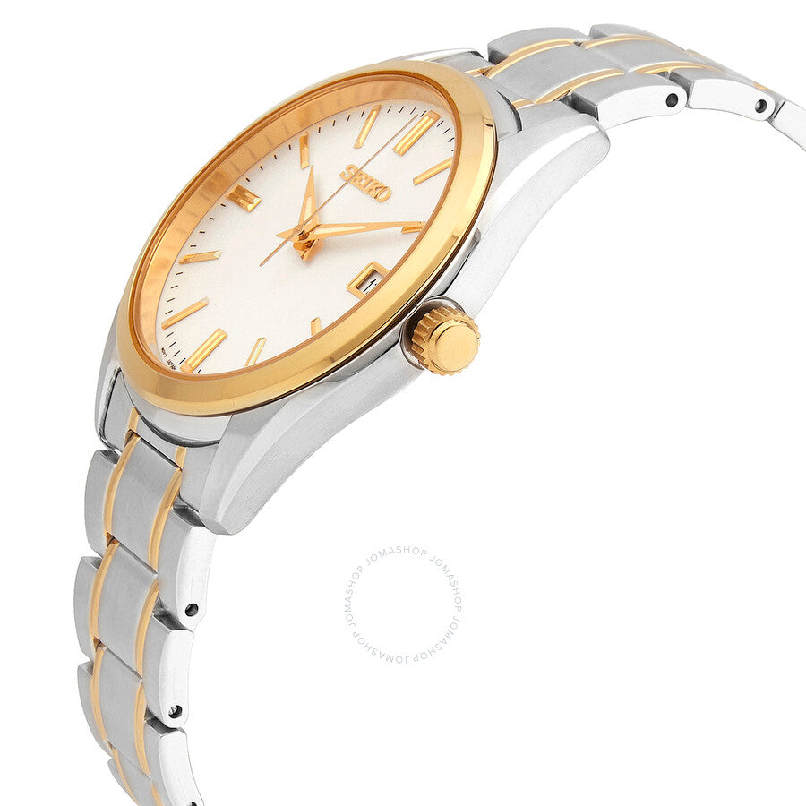 Seiko Quartz White Dial Two-tone Men's Watch SUR312P1