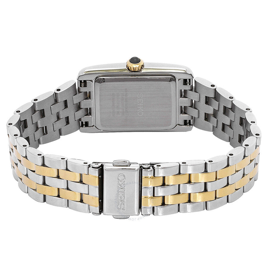Seiko Quartz White Dial Two-Tone Ladies Watch SWR087P1 - Watches of America #3
