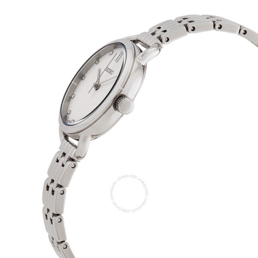 Seiko Quartz White Dial Watch SUR697P1 - The Watches Men & Co #2