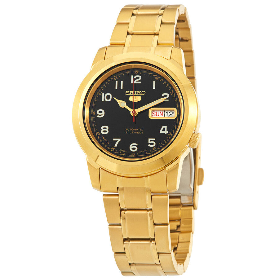 Seiko 5 Automatic Black Dial Men's Watch SNKK40J1 - Watches of America