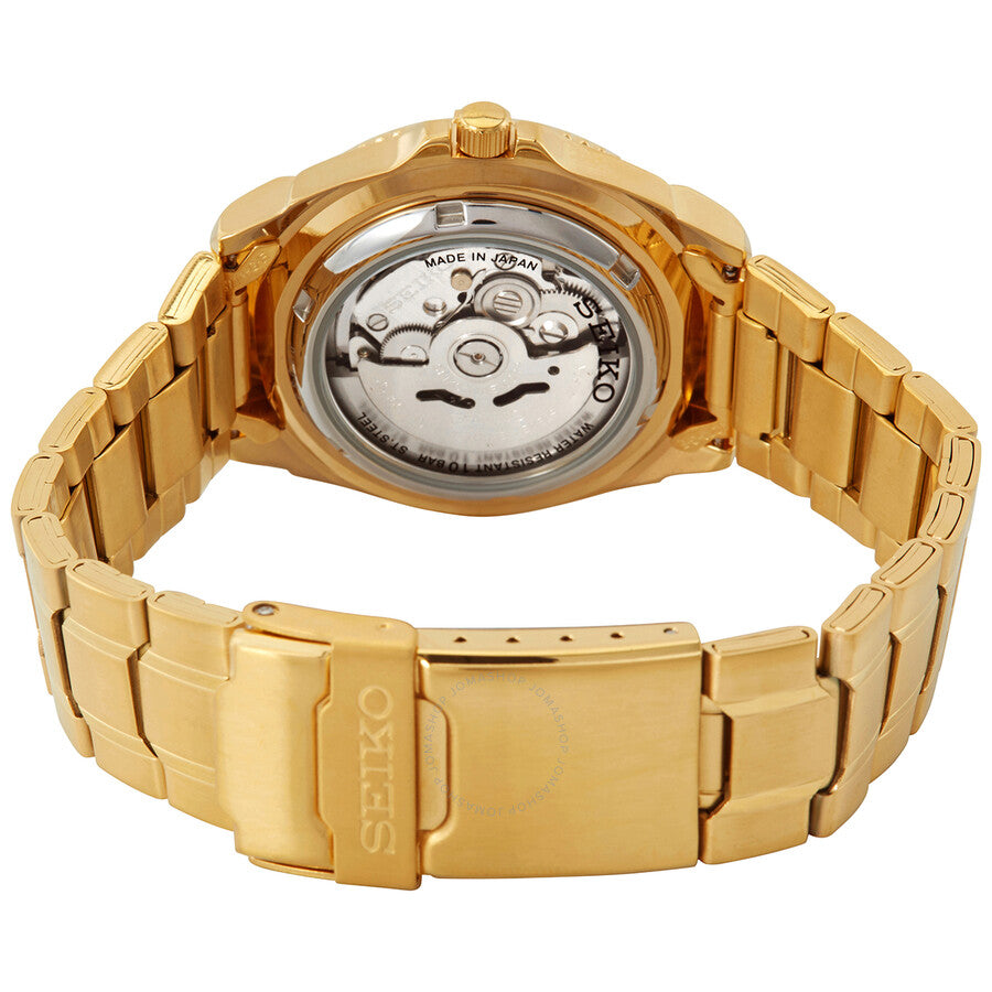 Seiko 5 Sports Automatic Gold Dial Men's Watch SNZB26J1 - Watches of America #3