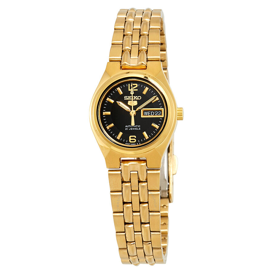 Seiko Series 5 Automatic Black Dial Ladies Watch SYMK38 - The Watches Men & Co