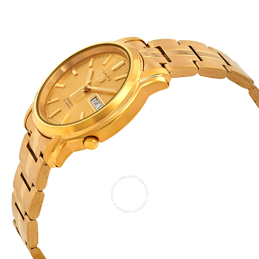 Seiko Series 5 Automatic Gold Dial Men's Watch SNKK76 - The Watches Men & Co #2