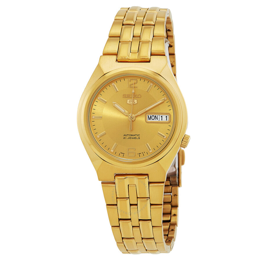 Seiko Series 5 Automatic Gold Dial Men's Watch SNKL64K1 - The Watches Men & Co