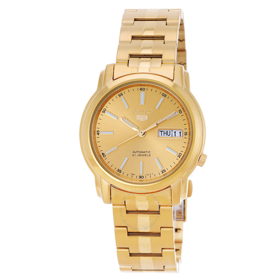 Seiko Series 5 Automatic Gold Dial Men's Watch SNKL86K1