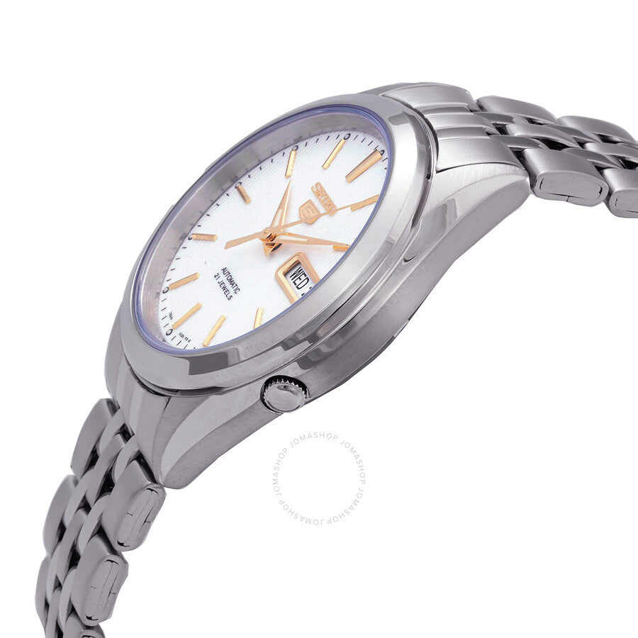 Seiko Series 5 Automatic Silver Dial Men's Watch SNKL17K1 - The Watches Men & Co #2