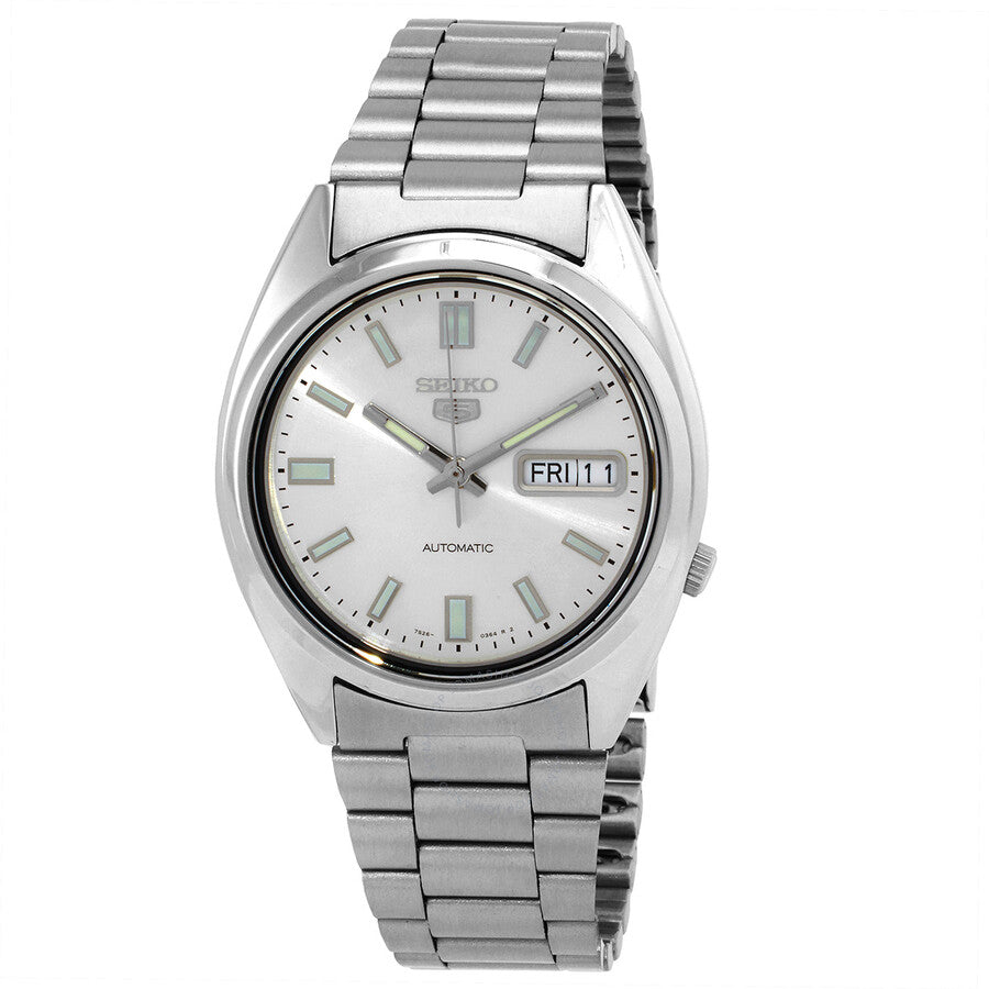 Seiko Series 5 Automatic Silver Dial Men's Watch SNXS73K1 - The Watches Men & Co