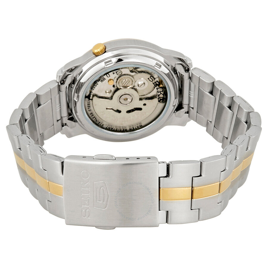Seiko Series 5 Automatic White Dial Two-tone Men's Watch SNKL84 - The Watches Men & Co #3