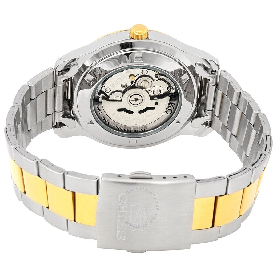 Seiko Series 5 Automatic White Dial Two-tone Men's Watch SNKP14K1S - The Watches Men & Co #3