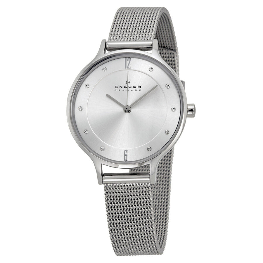 Skagen Anita Silver Dial Stainless Steel Mesh Ladies Watch SKW2149