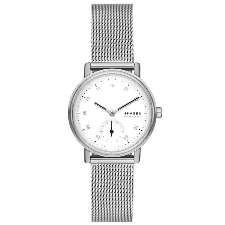 Skagen Kuppel Lille White Dial Ladies Watch SKW3100 - The Watches Men & Co