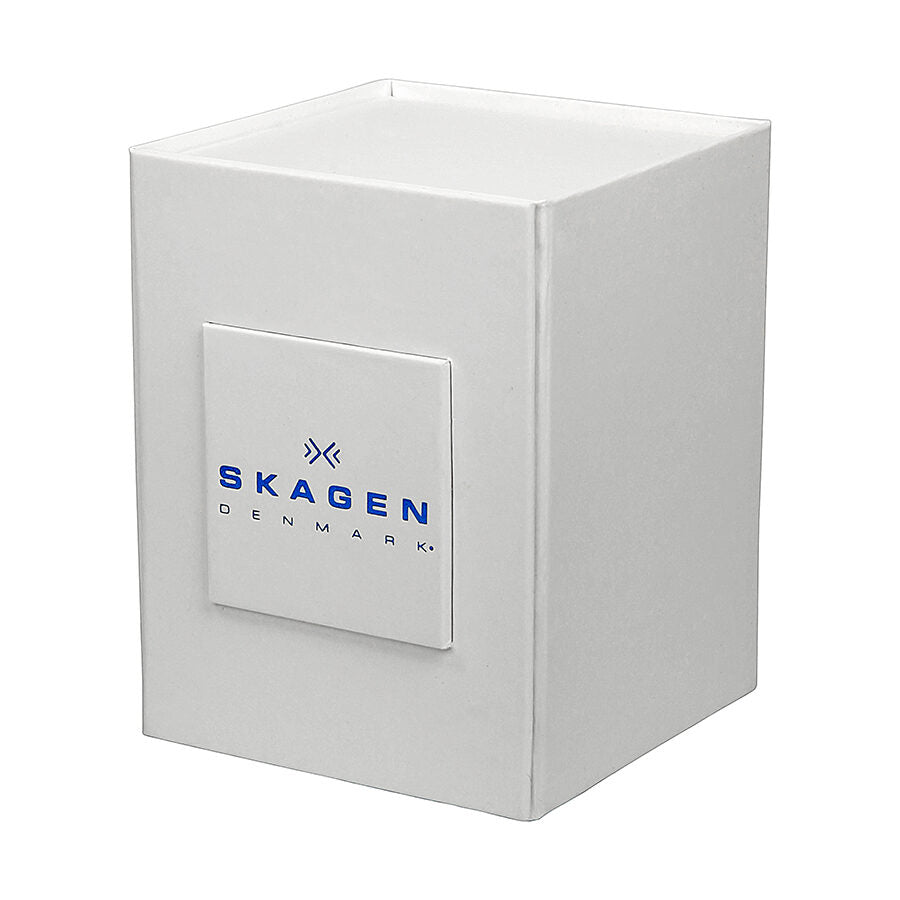 Skagen Melbye Reloj de malla de acero inoxidable con esfera gris para hombre SKW6078