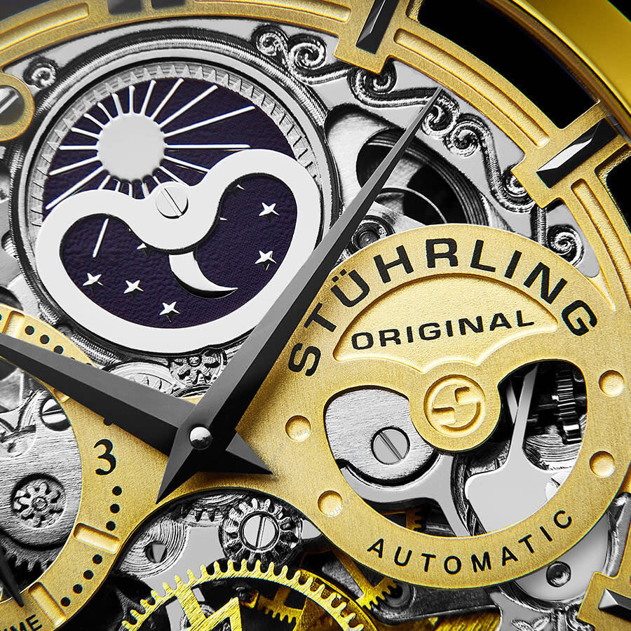 Stuhrling Original Legacy Automatic Gold Dial Men's Watch M13530 - The Watches Men & Co #3