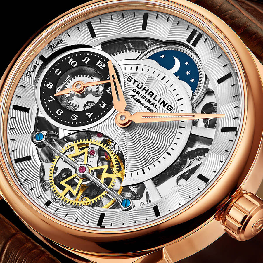 Stuhrling Original Legacy Automatic Silver Dial Men's Watch M13509 - The Watches Men & Co #4