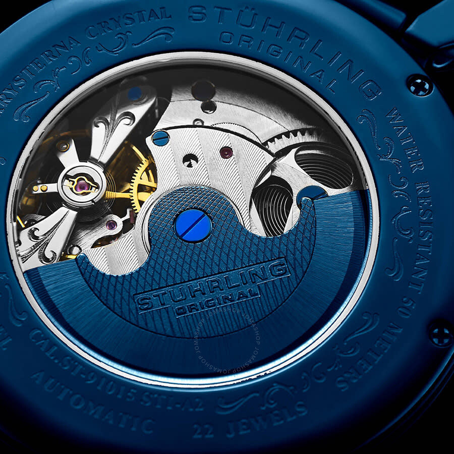 Stuhrling Original Legacy Automatic Silver Dial Men's Watch M13569 - The Watches Men & Co #3