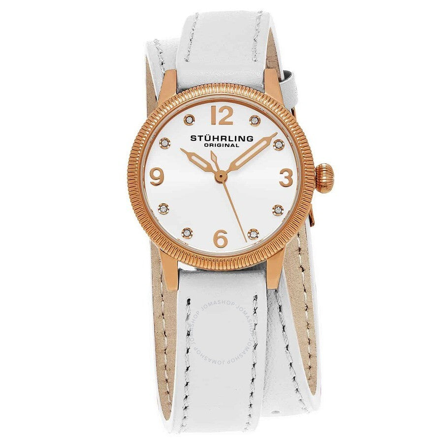 Stuhrling Original Vogue White Dial Ladies Watch M15358 - The Watches Men & Co