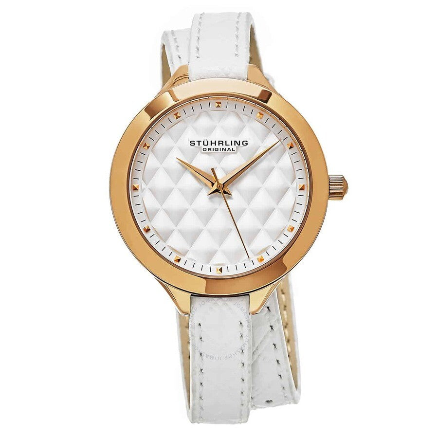 Stuhrling Original Vogue White Dial Ladies Watch M15372 - The Watches Men & Co