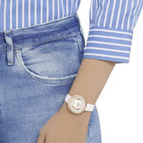 ساعة سواروفسكي نسائية من الذهب الوردي - 5376083