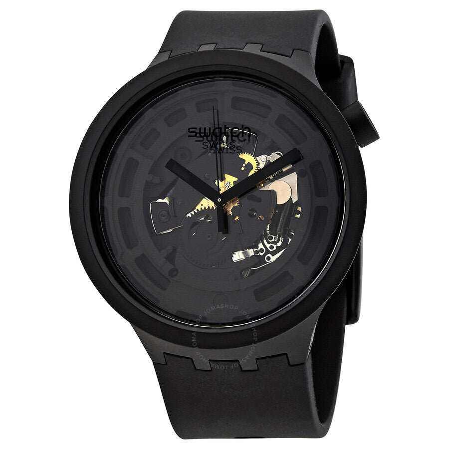 Swatch Bioceramic Quartz Black Dial Men's Watch SB03B100 - The Watches Men & Co