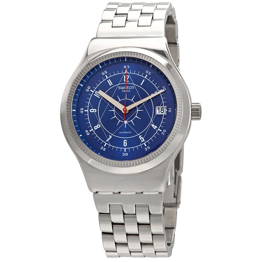 Swatch Boreal Automatic Blue Dial Men's Watch YIS401G - The Watches Men & Co