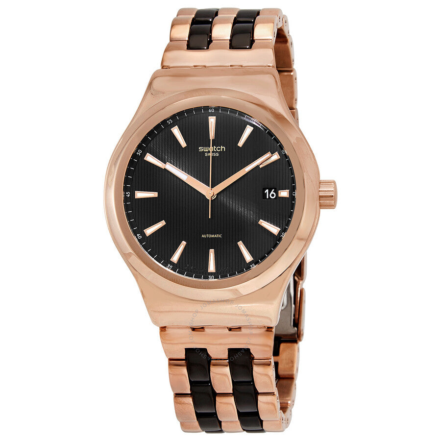 Swatch Sistem Dafne Automatic Black Dial Men's Watch YIG400G - The Watches Men & Co