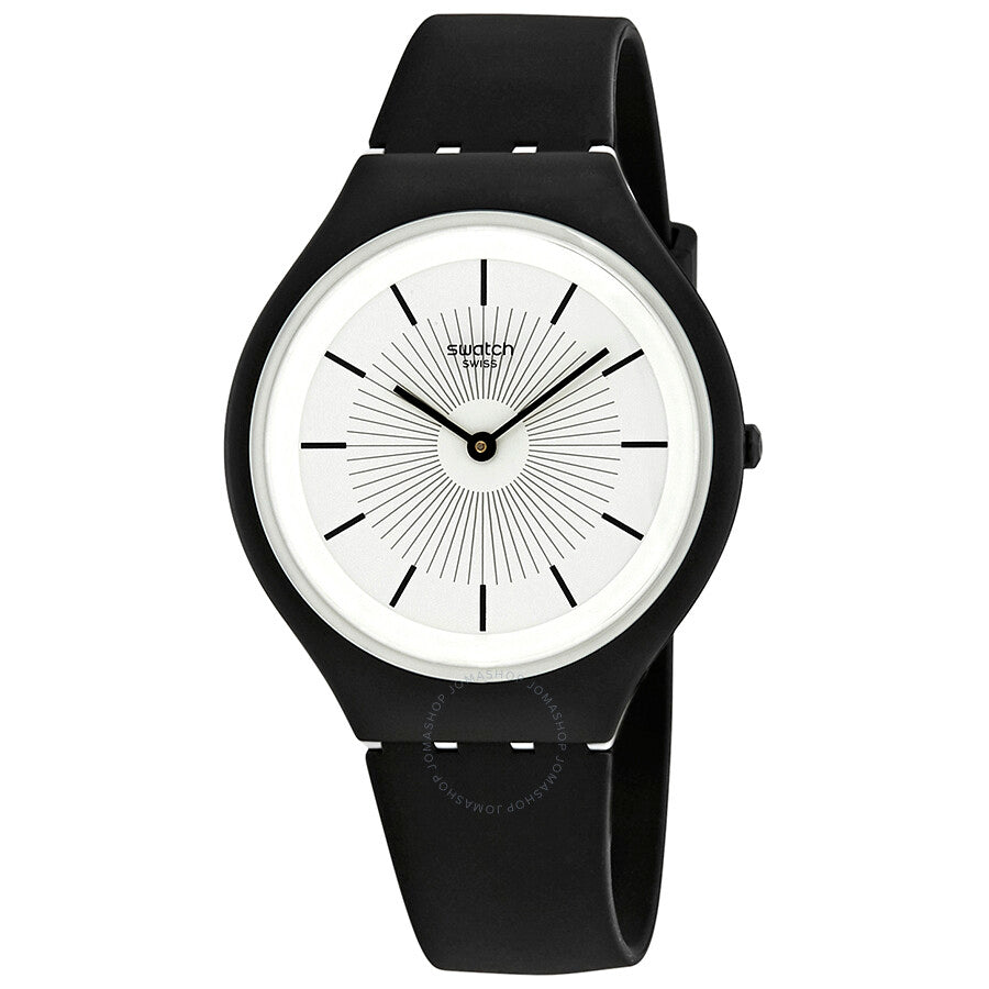 Swatch Skinnoir White Dial Unisex Watch SVUB100 - The Watches Men & Co