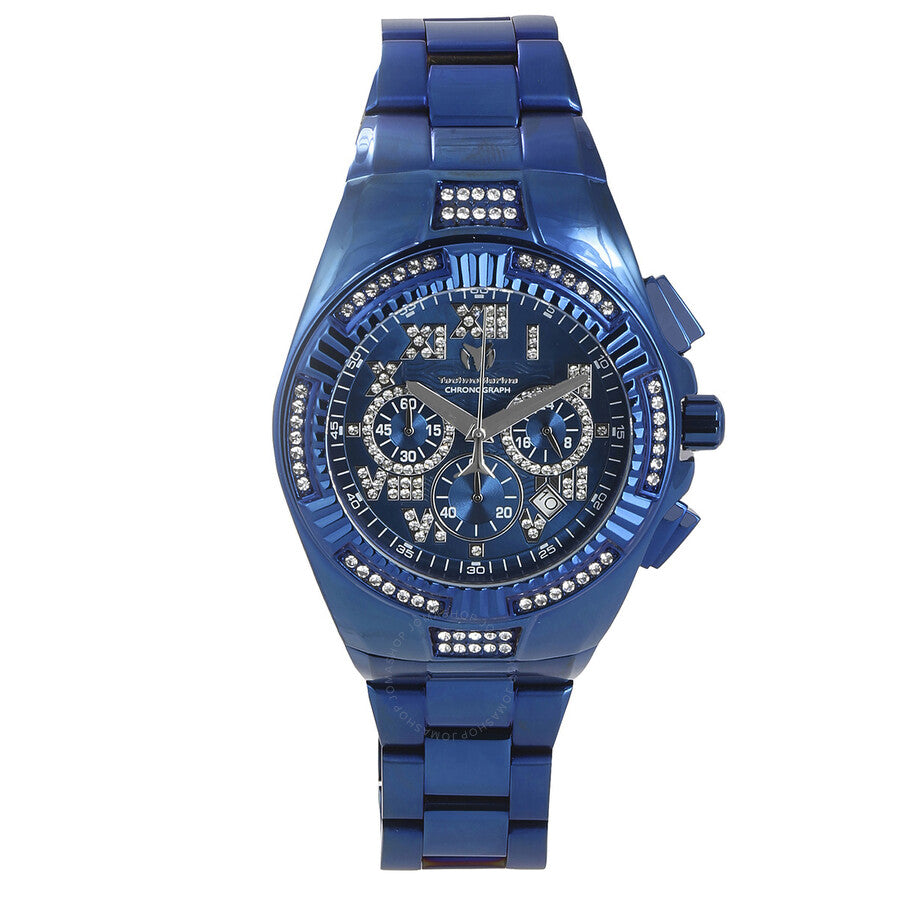 Technomarine Cruise Chronograph Quartz Crystal Blue Dial Men's Watch TM-121234 - The Watches Men & Co