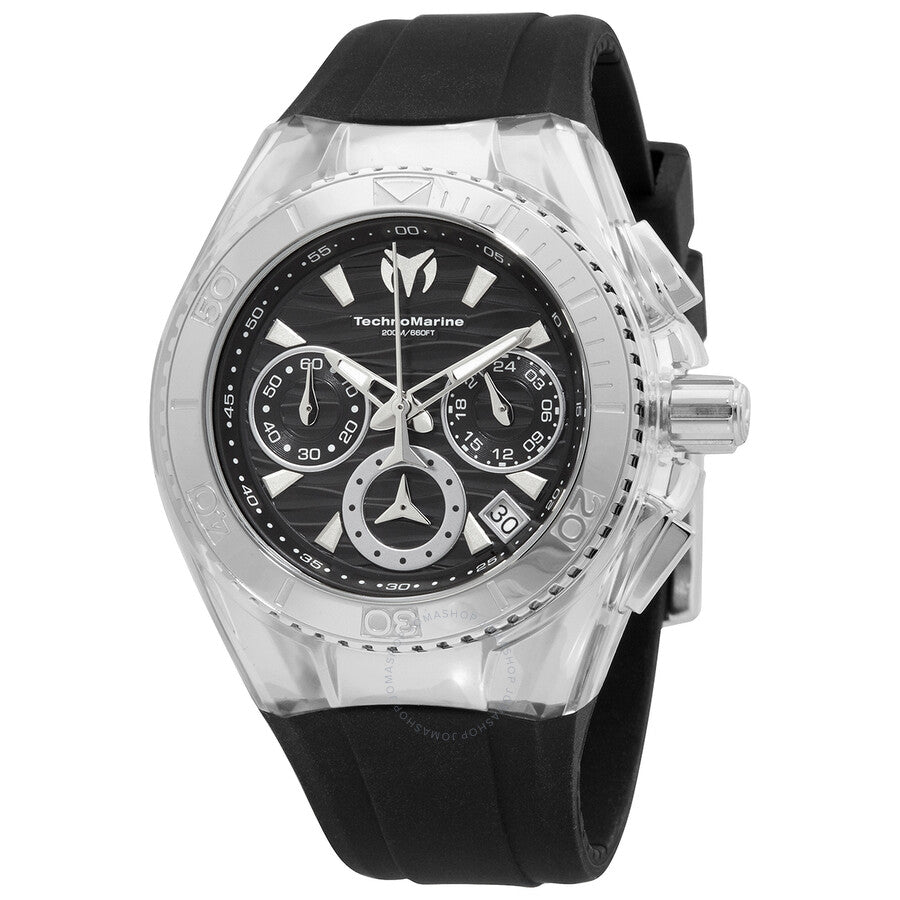 Technomarine Cruise Quartz Black Dial Ladies Watch TM-120034 - The Watches Men & Co