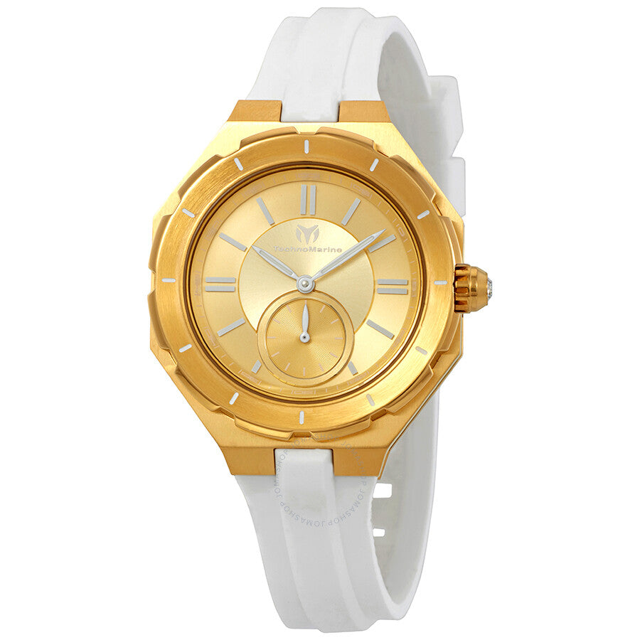 Technomarine Cruise Sea Gold Dial Ladies Watch TM-118005 - The Watches Men & Co