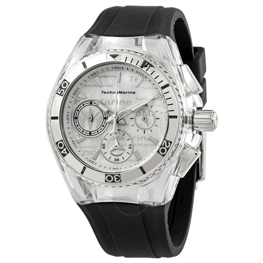 Technomarine Cruise Star Chronograph Quartz White and Silver Dial Watch TM-120027 - The Watches Men & Co