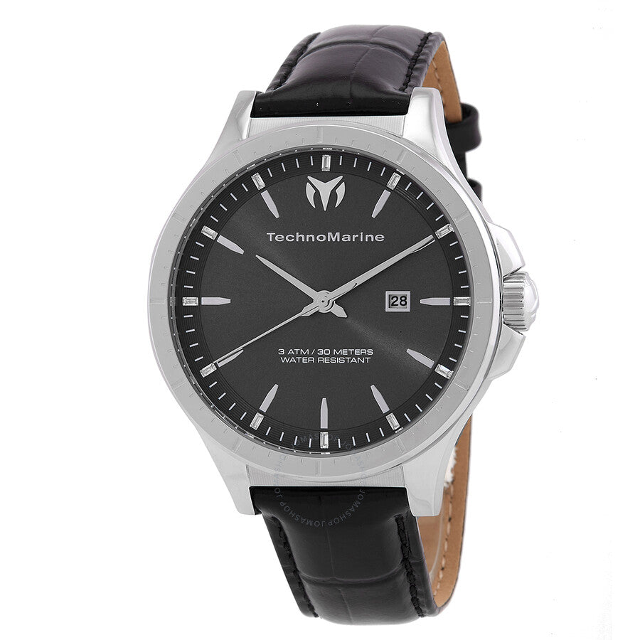 Technomarine MoonSun Date Quartz Charcoal Dial Men's Watch TM-822011 - The Watches Men & Co