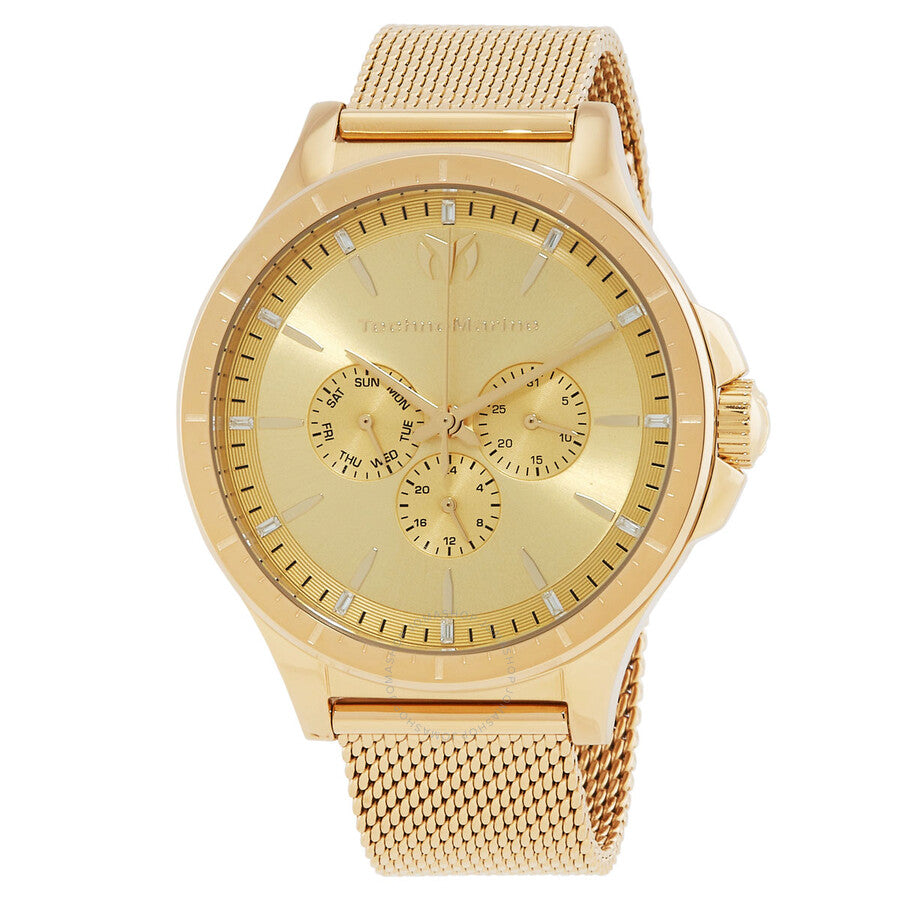Technomarine Moonsun Quartz Gold Dial Men's Watch TM-822024 - The Watches Men & Co