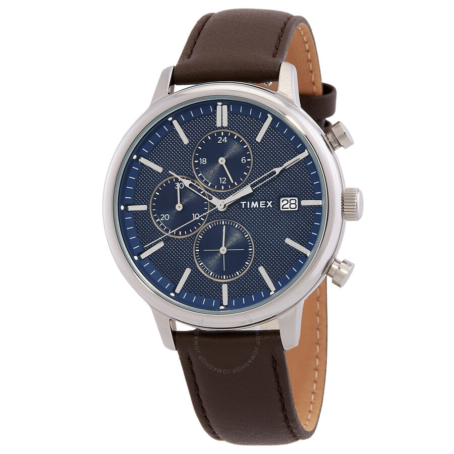 Timex Chicago Chronograph Quartz Blue Dial Men's Watch TW2W76200 - The Watches Men & Co