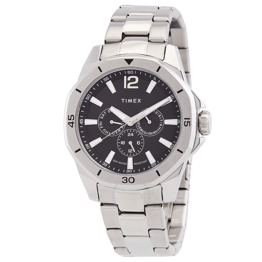 Timex Essex Multifunction Quartz Black Dial Men's Watch TW2W79900 - The Watches Men & Co