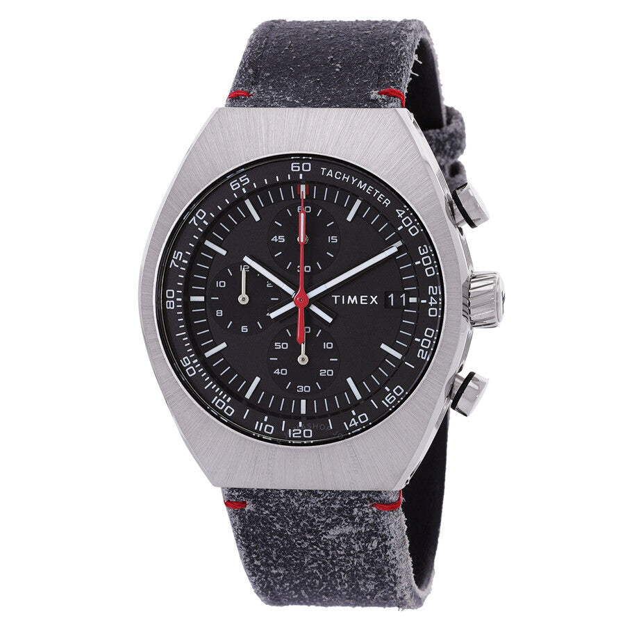 Timex Legacy Tonneau Chronograph Quartz Black Dial Men's Watch TW2W50000 - The Watches Men & Co