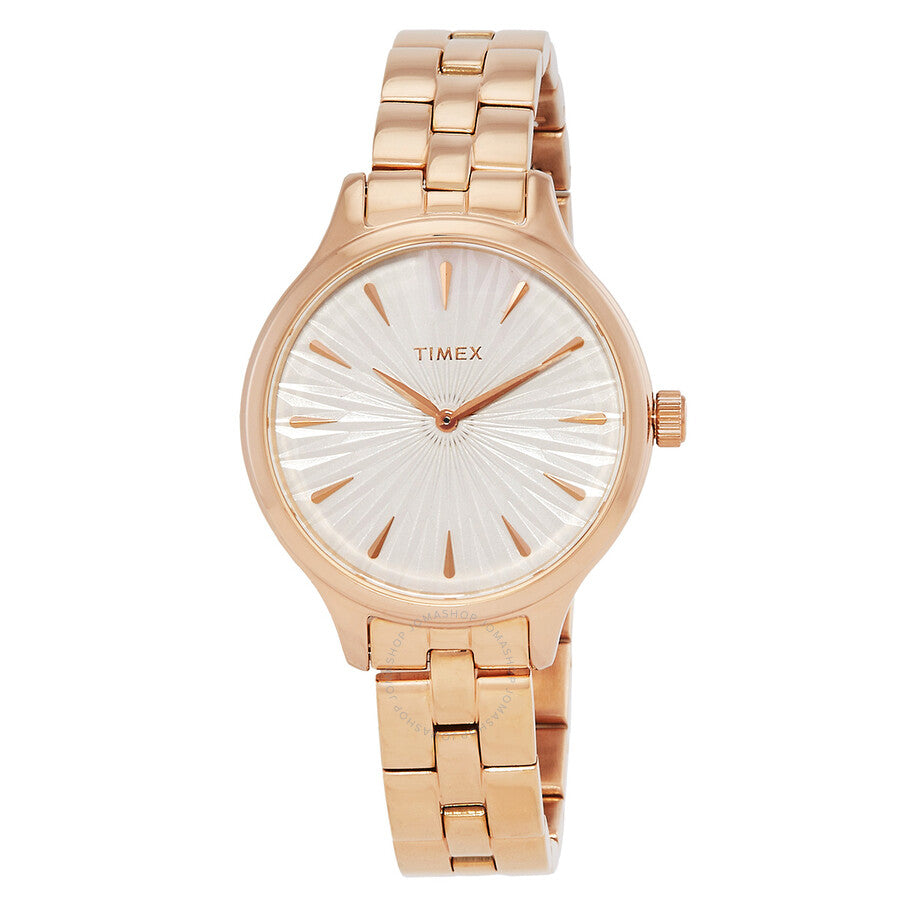 Timex Peyton Quartz White Dial Ladies Watch TW2V06300 - The Watches Men & Co