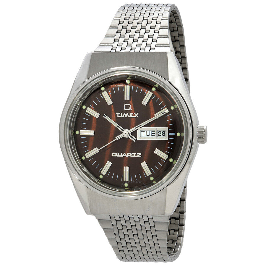 Timex Q Timex Falcon Eye Quartz Brown Dial Men's Watch TW2W62400 - The Watches Men & Co