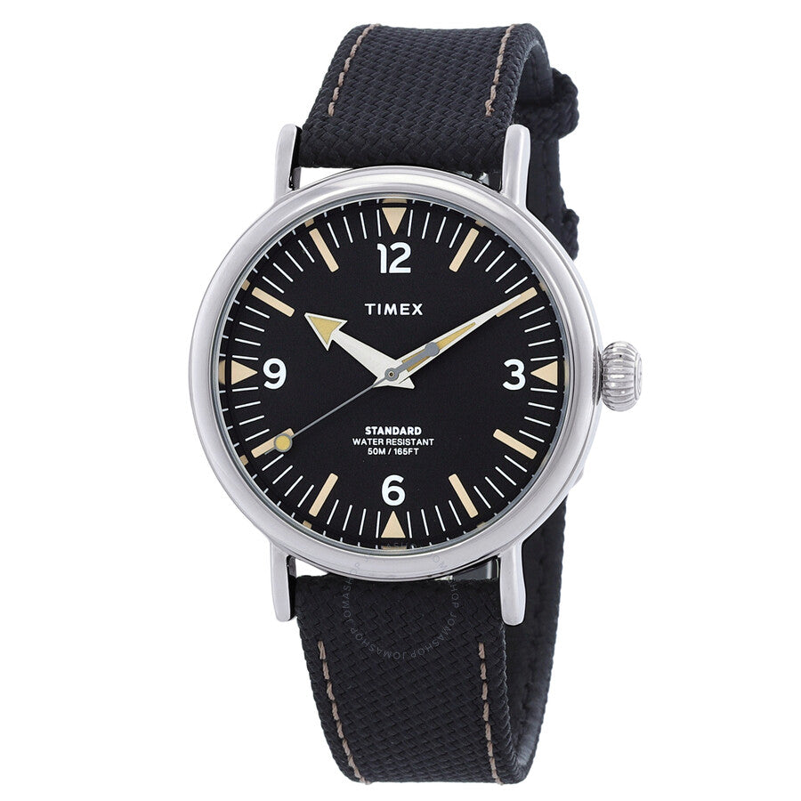 Timex Standard Quartz Black Dial Men's Watch TW2V44000 - The Watches Men & Co