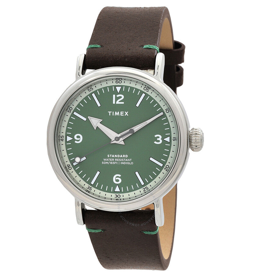 Timex Standard Quartz Green Dial Men's Watch TW2V71200VQ - The Watches Men & Co