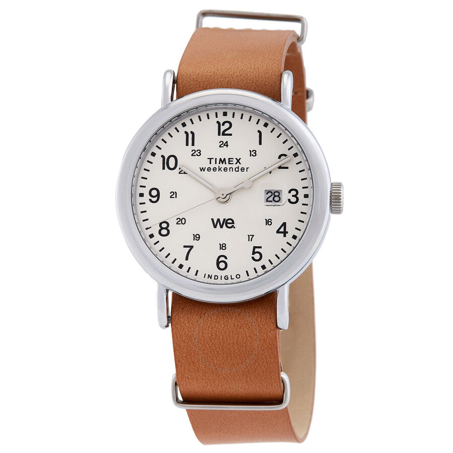 Timex Weekender Quartz White Dial Watch TW2W86900 - The Watches Men & Co