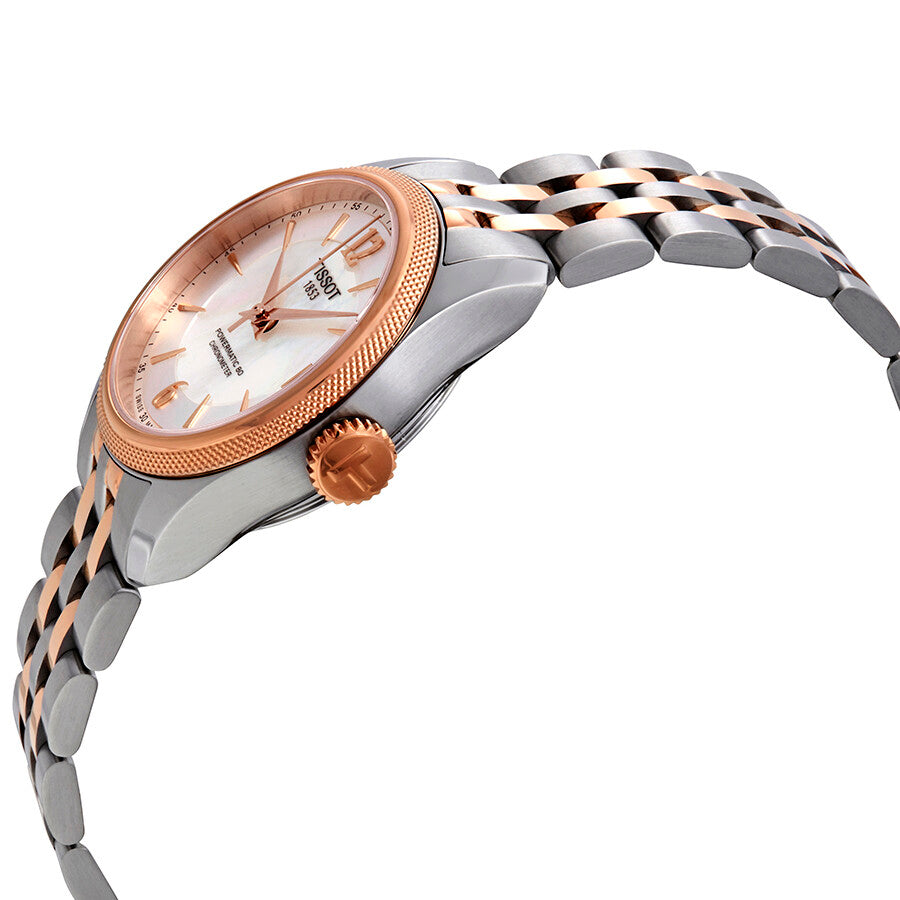 Tissot Ballade Automatic Chronometer White Mother of Pearl Dial Ladies Watch T108.208.22.117.01 - Watches of America #2