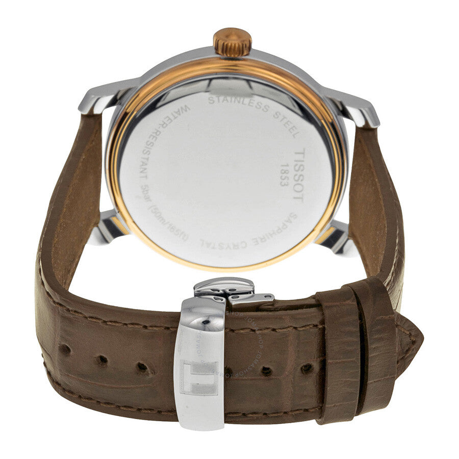 Tissot Bridgeport Silver Dial Brown Leather Men's Watch T0974102603800 - Watches of America #3