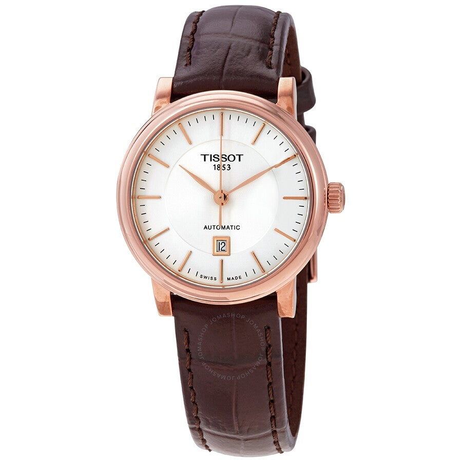 Tissot Carson Automatic Silver Dial Ladies Watch T122.207.36.031.00 - The Watches Men & Co
