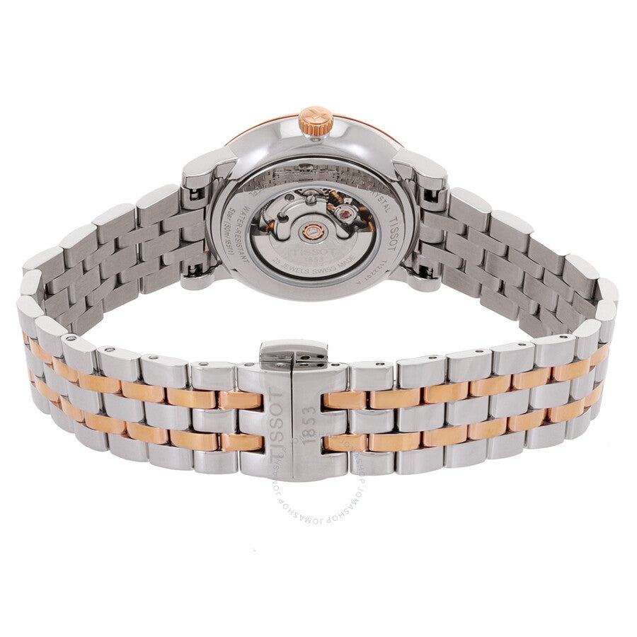 Tissot Carson Automatic Silver Dial Two-tone Ladies Watch T122.207.22.033.00