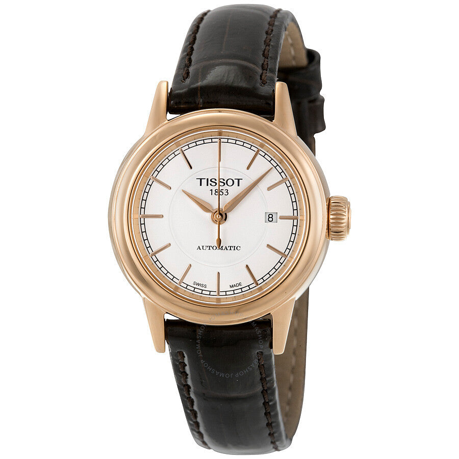 Tissot Carson Automatic White Dial Ladies Watch T085.207.36.011.00 - The Watches Men & Co