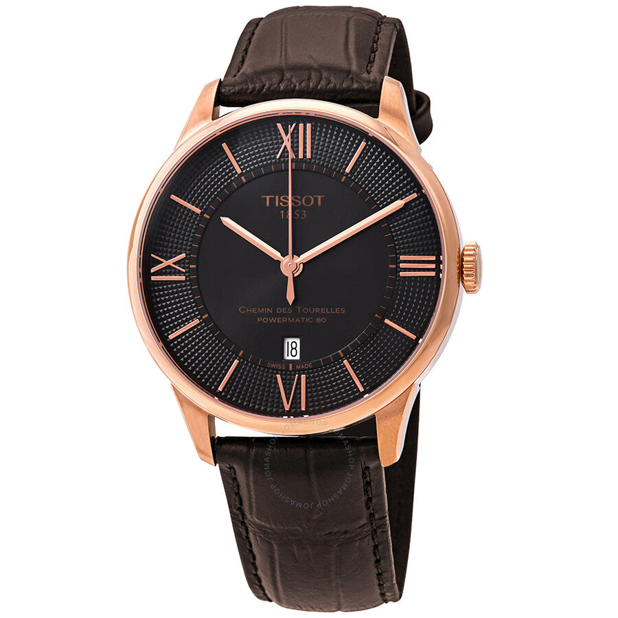 Tissot Chemin Des Tourelles Automatic Brown Dial Men's Watch T099.407.36.448.00 - Watches of America