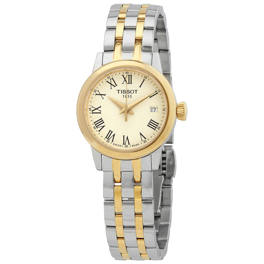 Tissot Classic Dream Quartz Ivory Dial Ladies Watch T129.210.22.263.00 - Watches of America